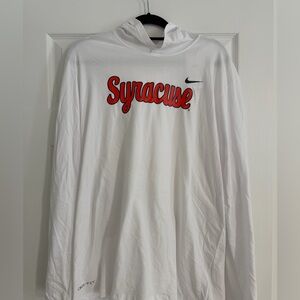 Nike Syracuse White Long Sleeve DriFit Shirt -NWT- L